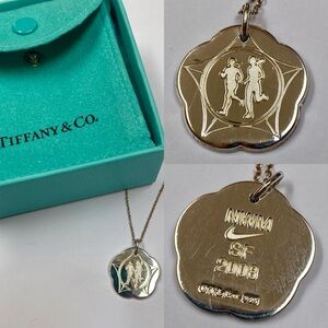 Tiffany & Co. Nike Women’s Marathon 2008 Pendant Necklace W/ Box Sterling Silver
